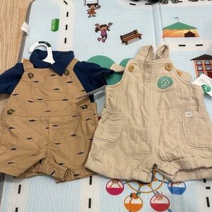 Carter's Tan and Cream One Pieces